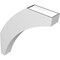 Ekena Millwork 4-in. W x 22-in. D x 26-in. H Thorton Architectural Grade PVC Knee Brace BRCP04X22X26THR - alternate 3